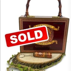 Perdomo Habano Cigar Box Purse with Keychain